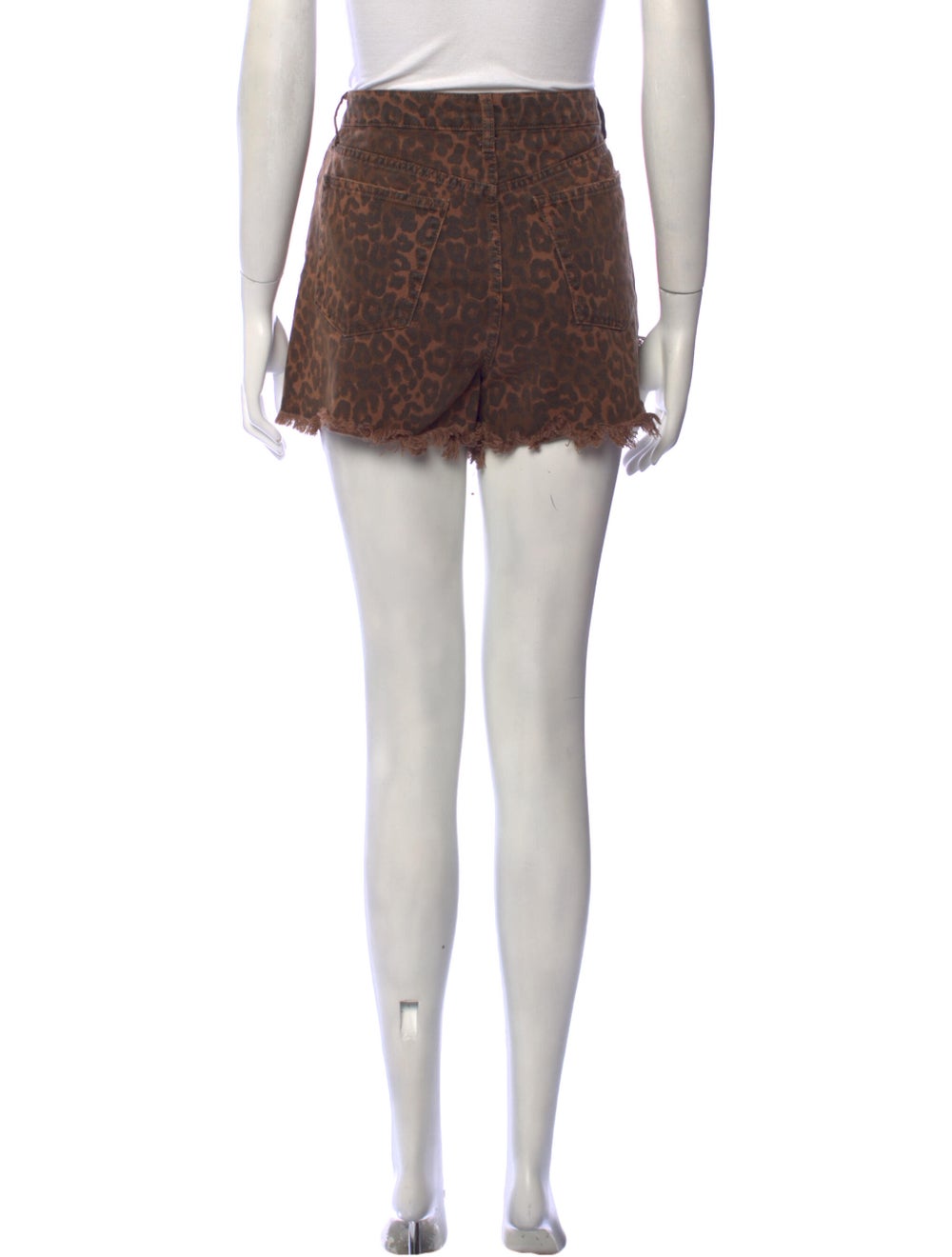 Alexander Wang Animal Print Mini Shorts - image 3