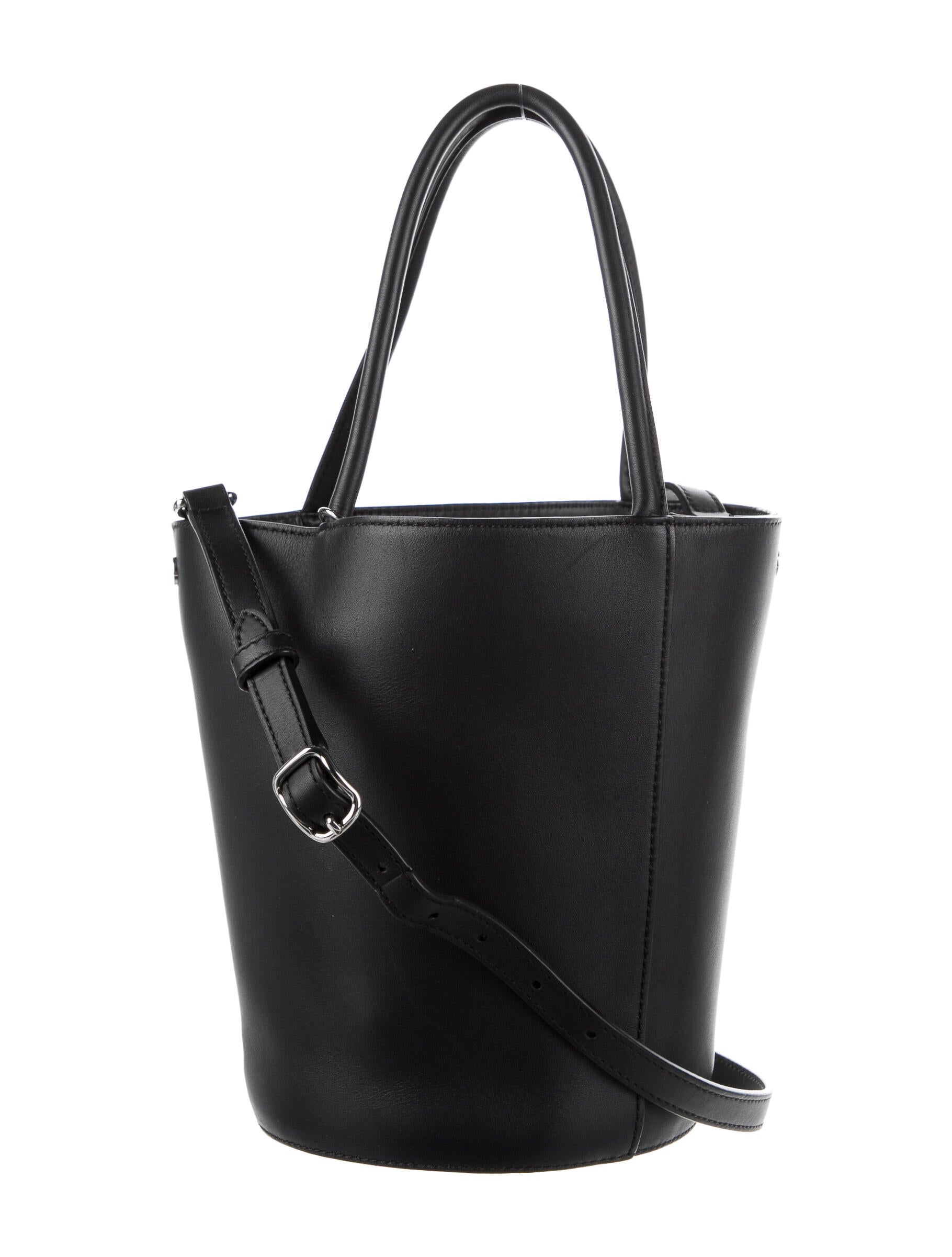 Alexander Wang Leather Bucket Bag Black Bucket Bags, Handbags