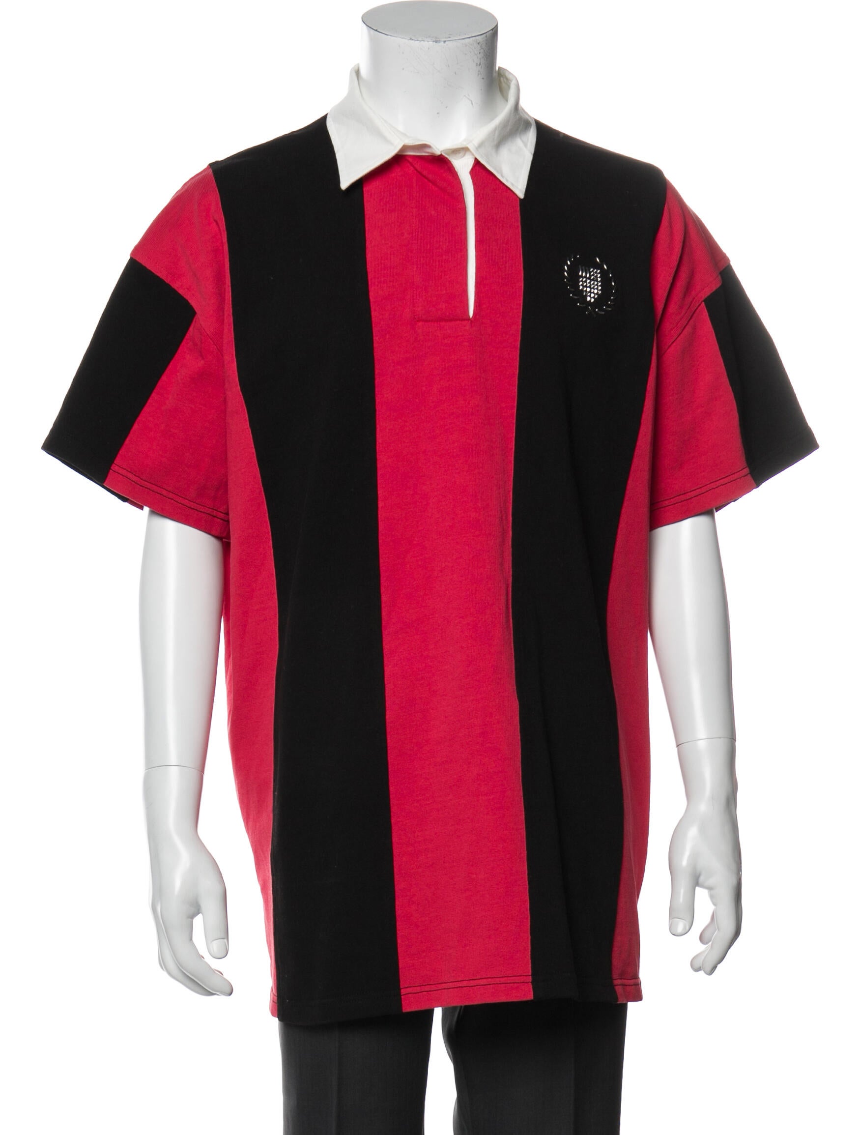 Alexander Wang Striped Collar Polo Shirt