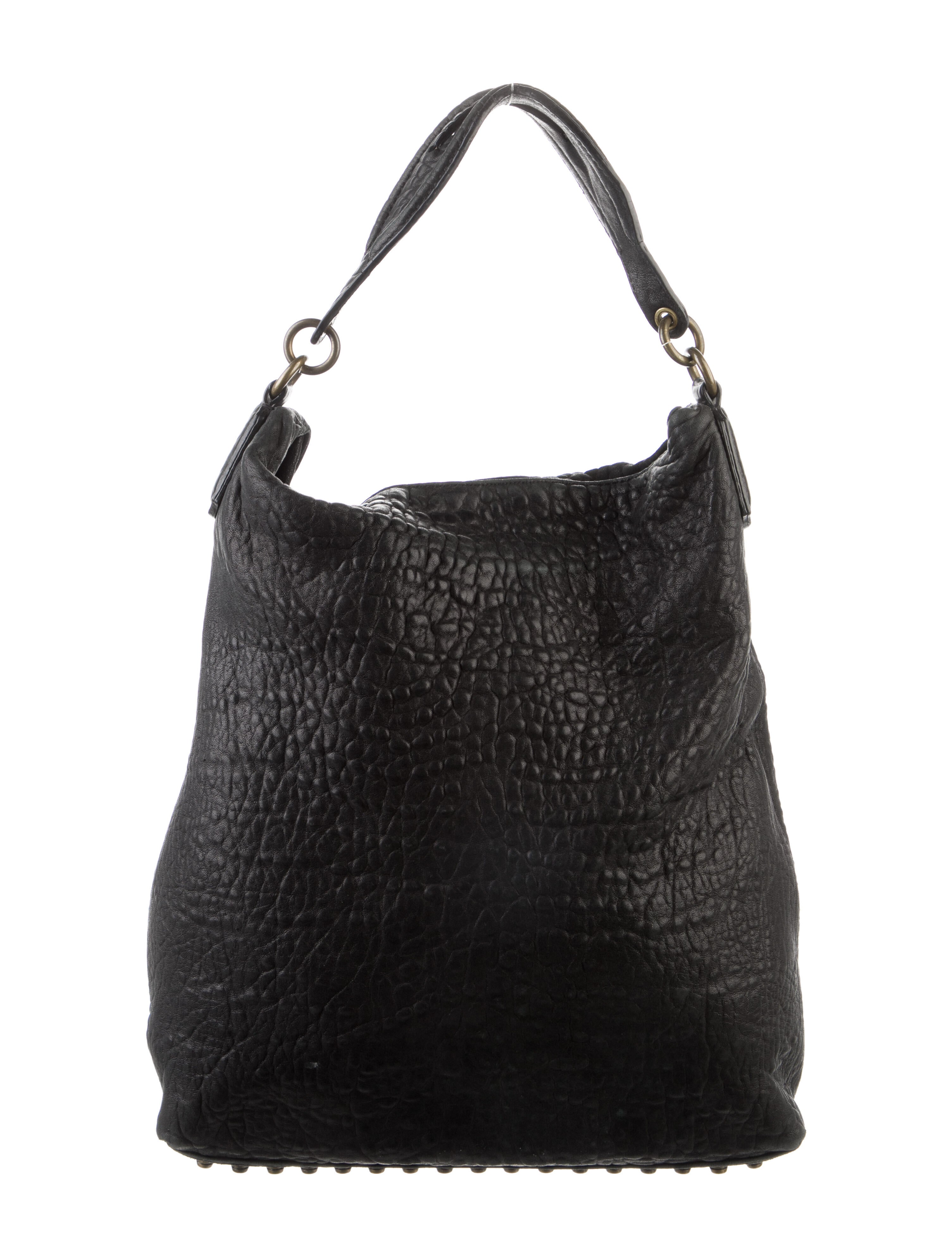 Alexander Wang Large Leather Handle Bag Black Handle Bags, Handbags