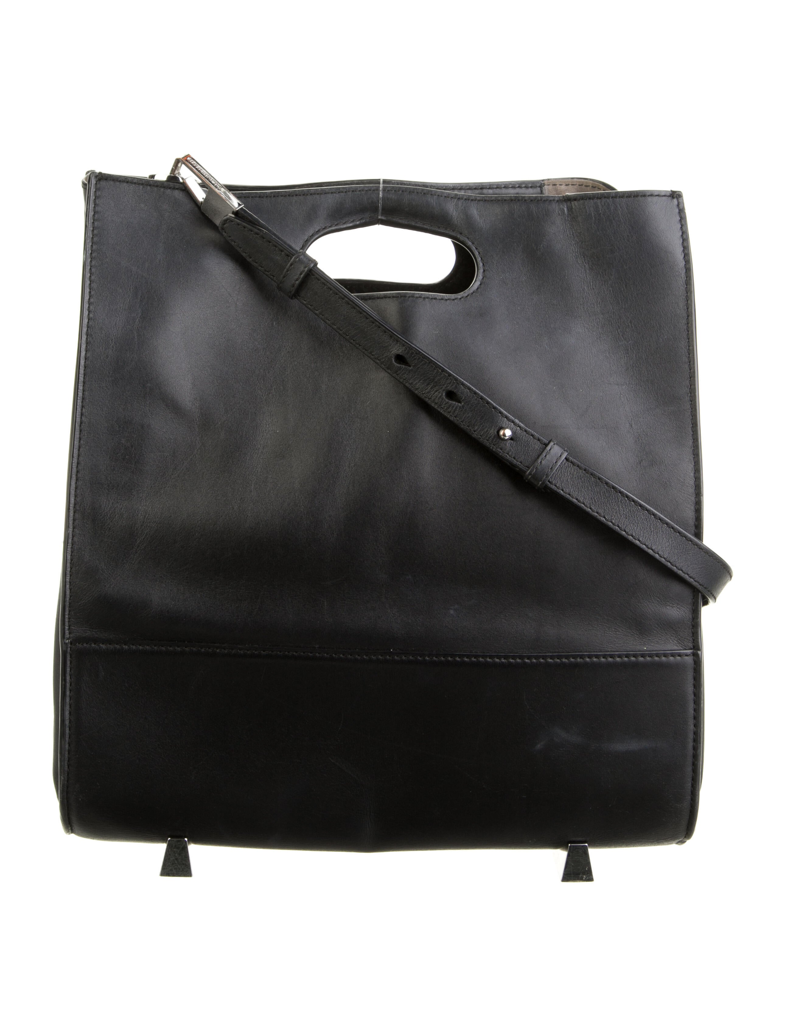 Sézane Leather Handle Bag Black Handle Bags, Handbags WSEZA23734 The RealReal
