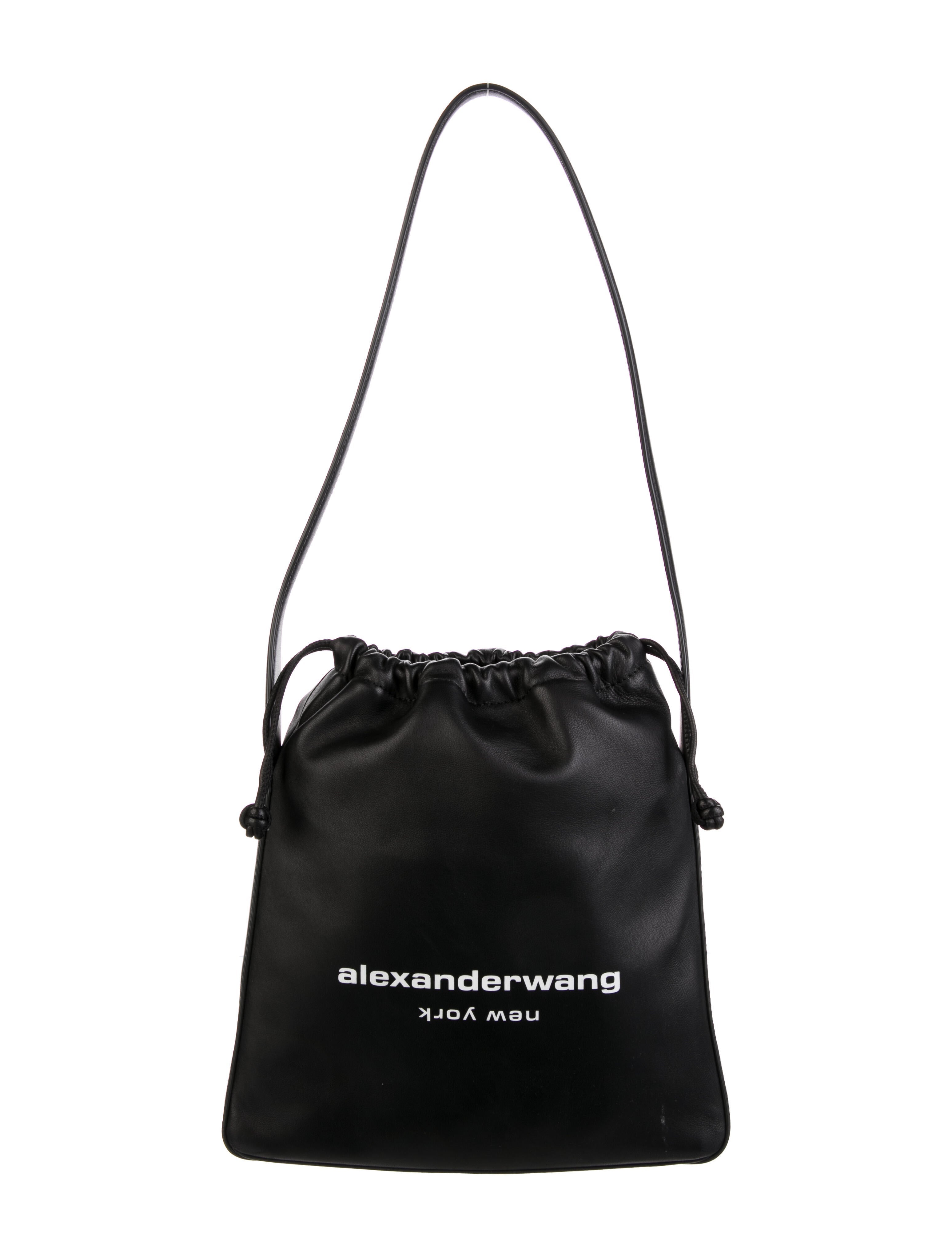 Alexander Wang Ryan Leather Shoulder Bag - Black Shoulder