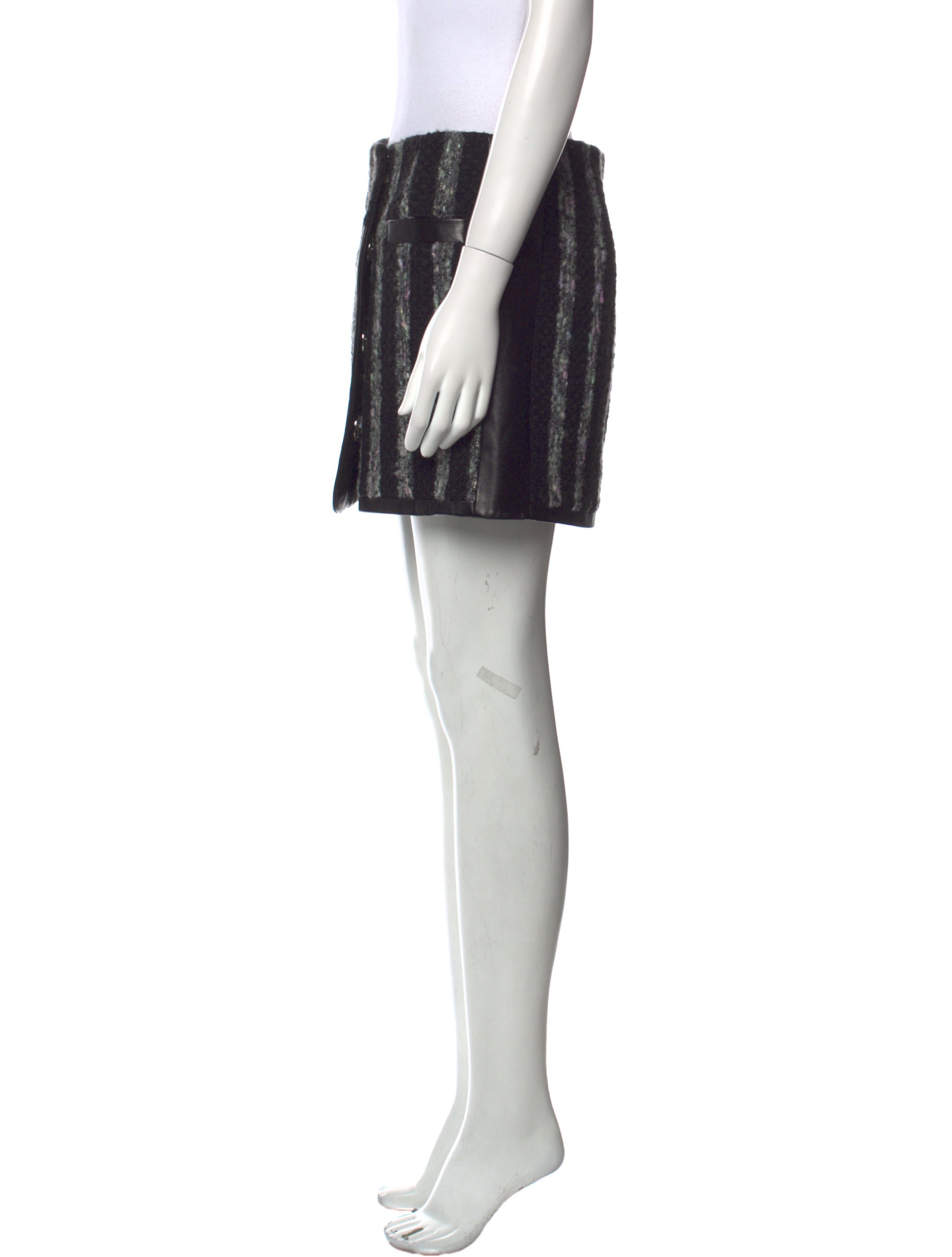 Alexander Wang Striped Mini Skirt