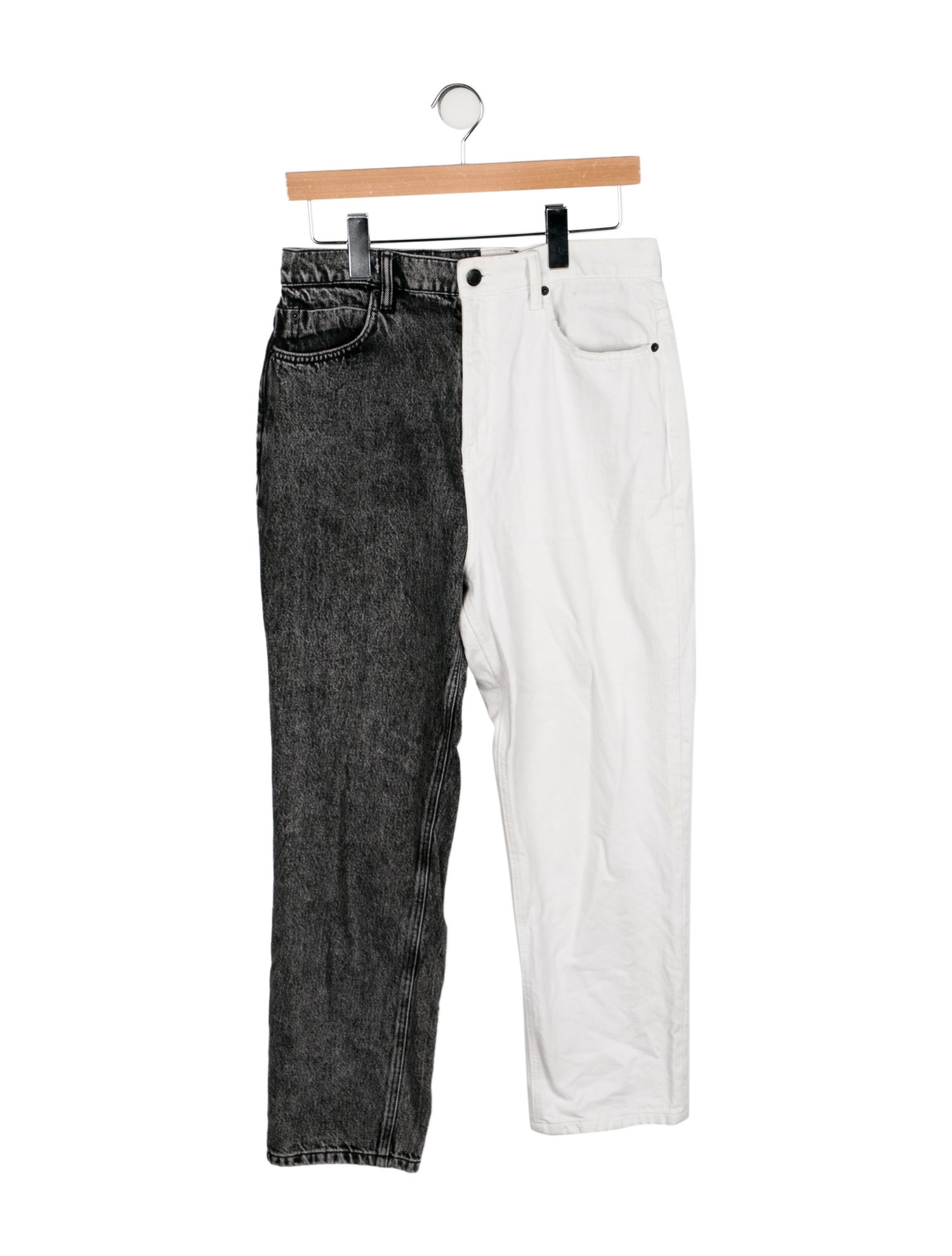 Alexander Wang High-Rise Straight Leg Jeans