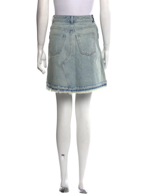 Alexander Wang Distressed Accents Mini Skirt