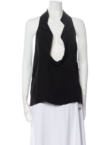 Alexander Wang Tops Silk Halterneck Top S