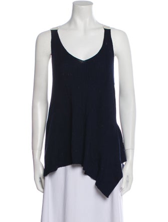 Alexander Wang Merino Wool Scoop Neck Top