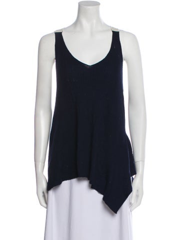Alexander Wang Tops Merino Wool Scoop Neck Top S
