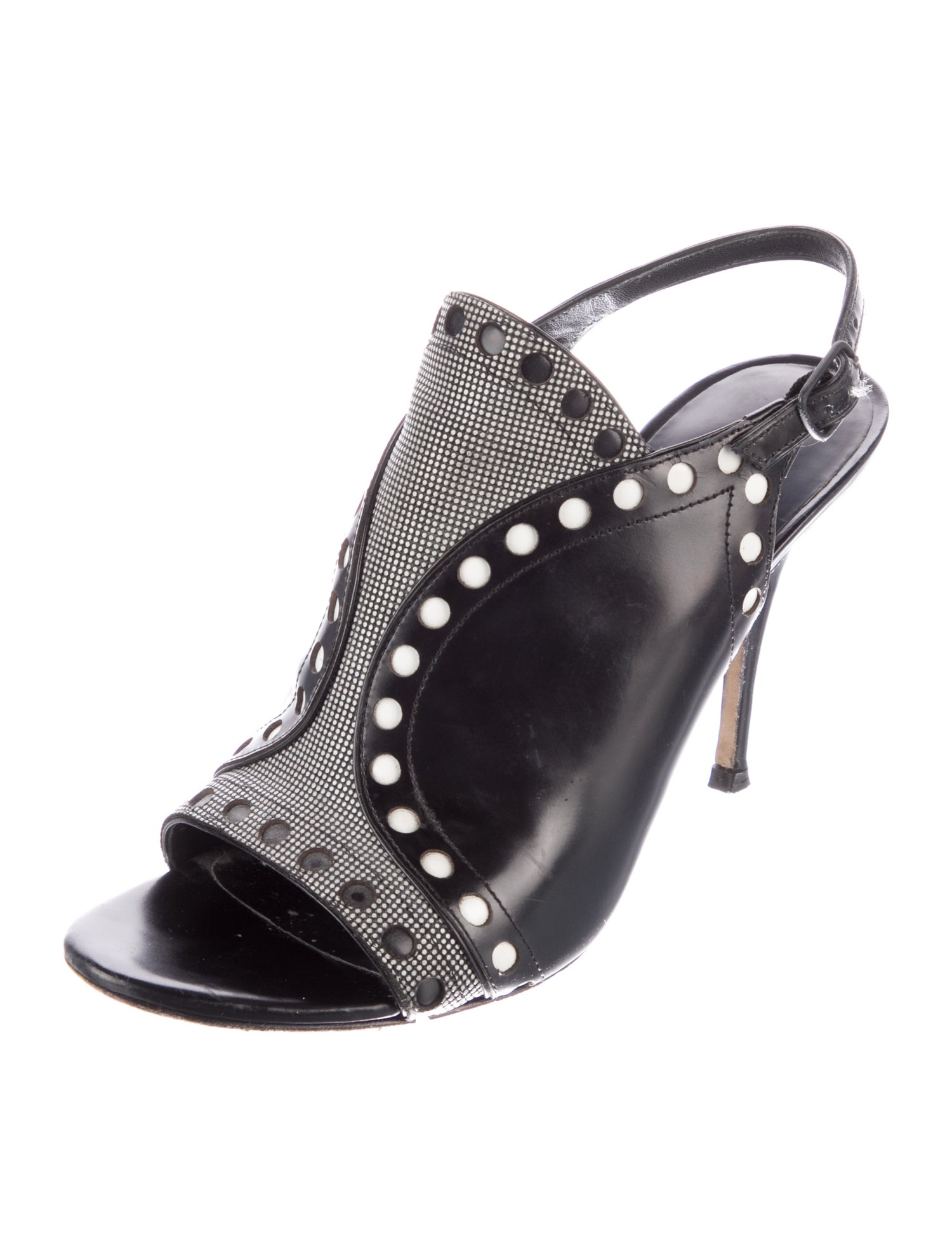 Alexander Wang Leather Slingback Sandals