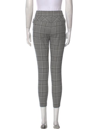 Alexander Wang Plaid Print Skinny Leg Pants