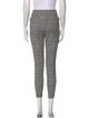Alexander Wang Plaid Print Skinny Leg Pants