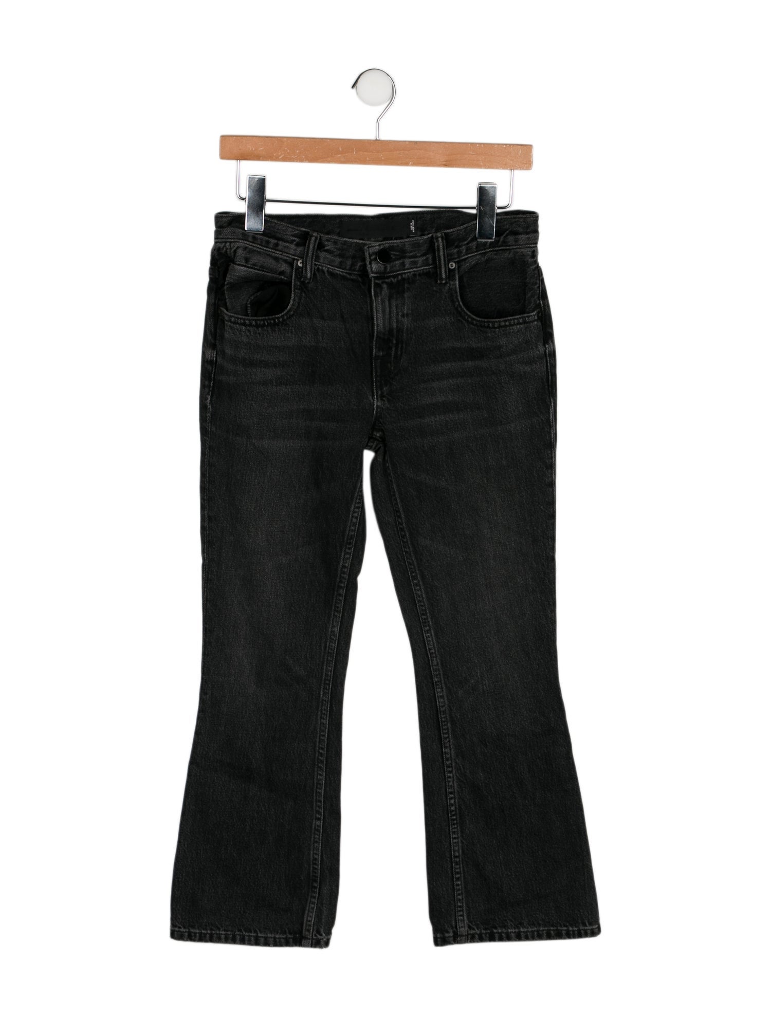 Alexander Wang Mid-Rise Straight Leg Jeans