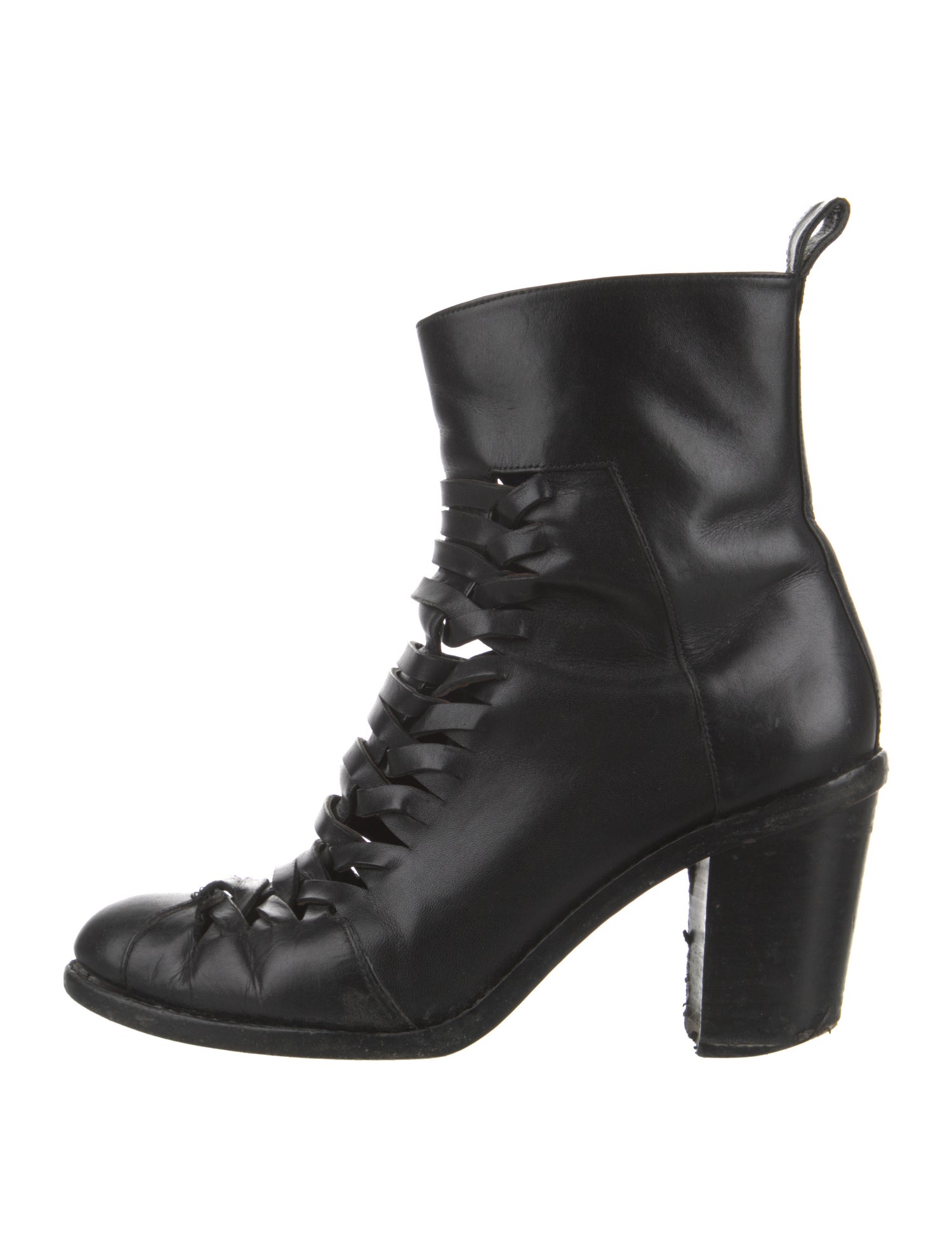 Alexander Wang Leather Combat Boots