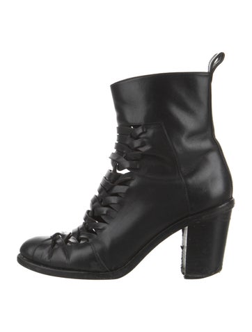 Alexander Wang Boots Leather Combat IT 37.5 | 7.5