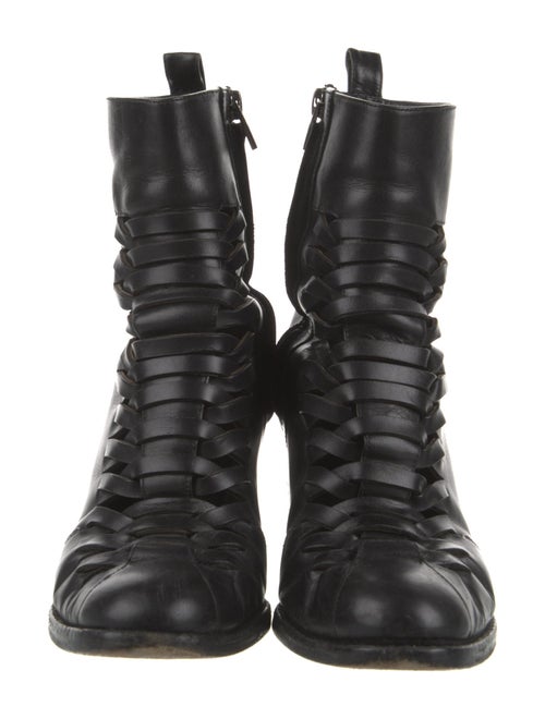 Alexander Wang Leather Combat Boots