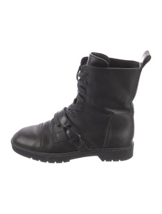 Alexander Wang Leather Combat Boots