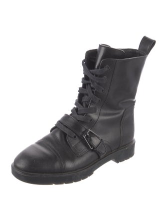 Alexander Wang Leather Combat Boots
