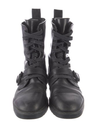 Alexander Wang Leather Combat Boots