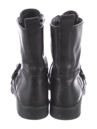Alexander Wang Leather Combat Boots