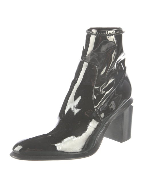 Alexander Wang Patent Leather Printed Sock Boots