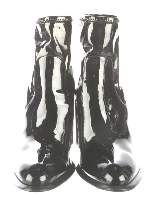 Alexander Wang Patent Leather Printed Sock Boots