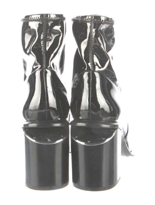 Alexander Wang Patent Leather Printed Sock Boots