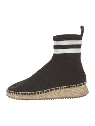 Alexander Wang Striped Grosgrain Trim Sock Boots