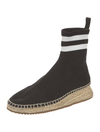Alexander Wang Striped Grosgrain Trim Sock Boots