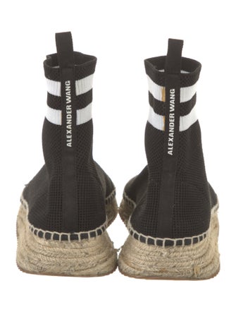 Alexander Wang Striped Grosgrain Trim Sock Boots