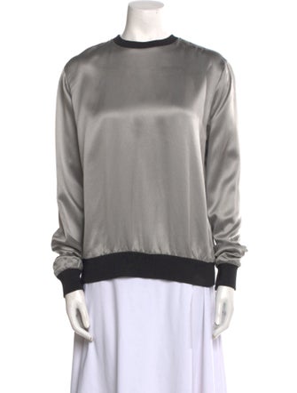 Alexander Wang Silk Crew Neck Sweatshirt