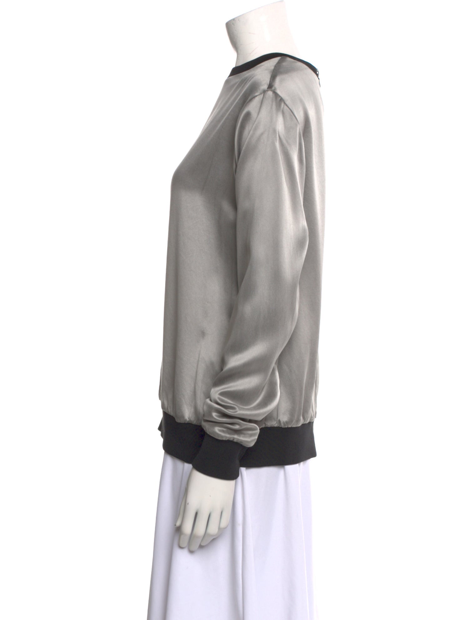 Alexander Wang Silk Crew Neck Sweatshirt