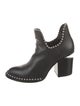Alexander Wang Leather Studded Accents Lace-Up Boots