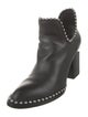 Alexander Wang Leather Studded Accents Lace-Up Boots
