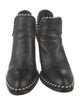 Alexander Wang Leather Studded Accents Lace-Up Boots