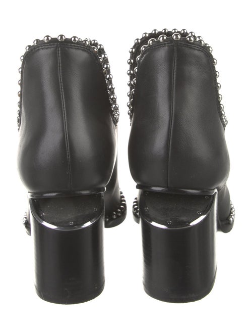 Alexander Wang Leather Studded Accents Lace-Up Boots