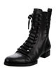 Alexander Wang Leather Cutout Accent Combat Boots