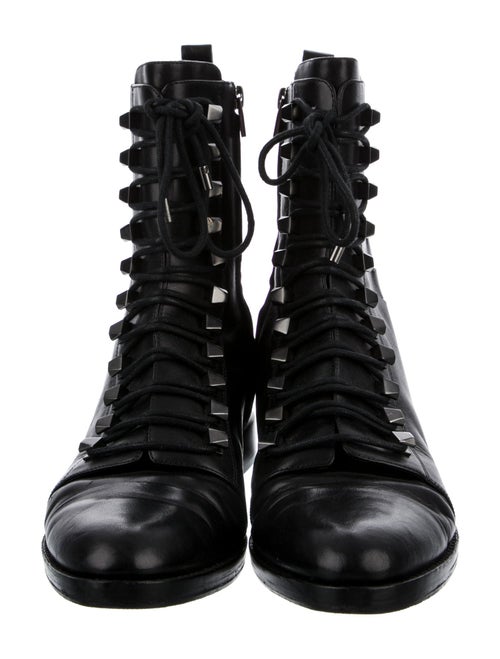 Alexander Wang Leather Cutout Accent Combat Boots