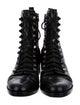 Alexander Wang Leather Cutout Accent Combat Boots
