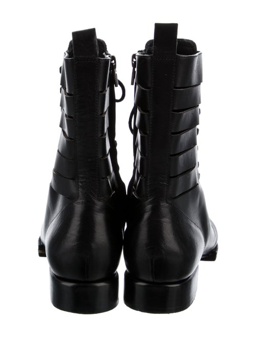Alexander Wang Leather Cutout Accent Combat Boots