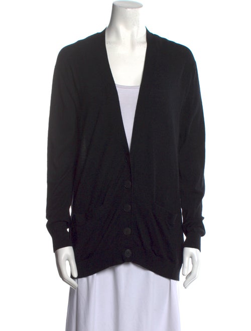 Alexander Wang Virgin Wool Plunge Neckline Sweater