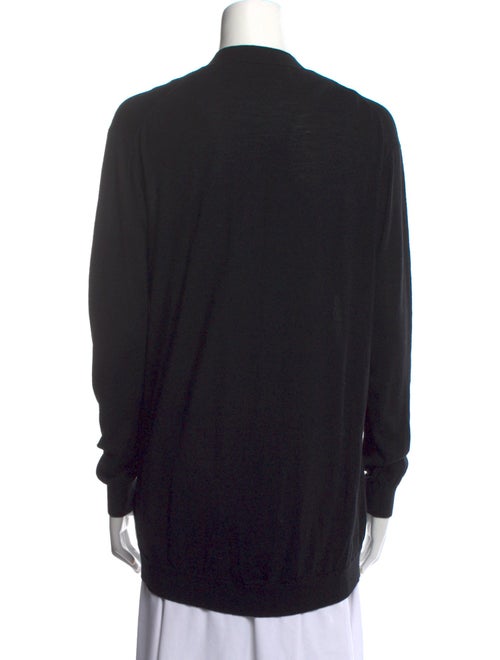 Alexander Wang Virgin Wool Plunge Neckline Sweater