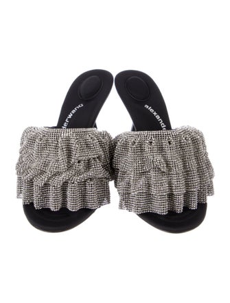 Alexander Wang Crystal Embellishments Slides