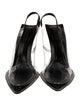 Alexander Wang PVC Leather Trim Embellishment Slingback Pumps