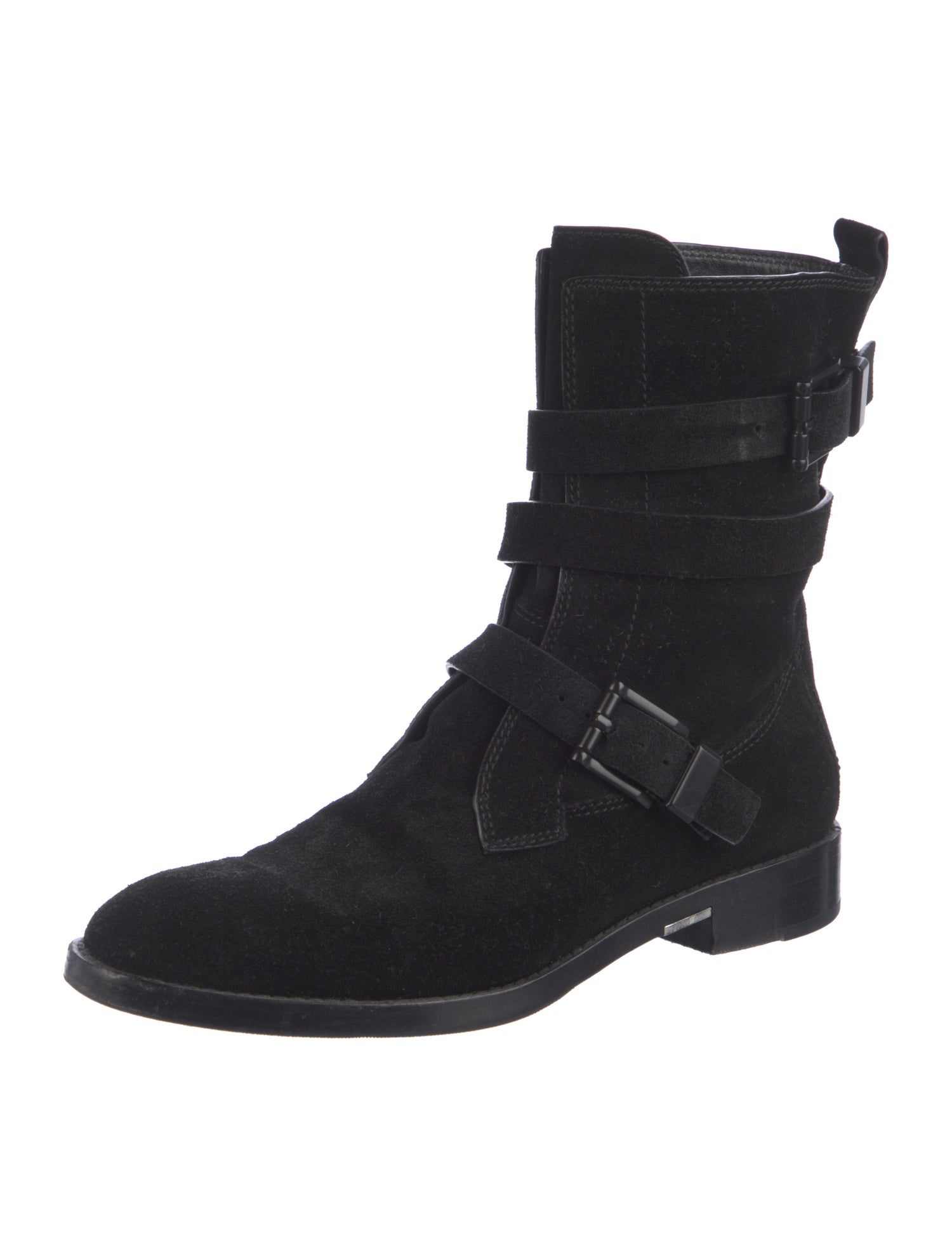 Alexander Wang Suede Combat Boots