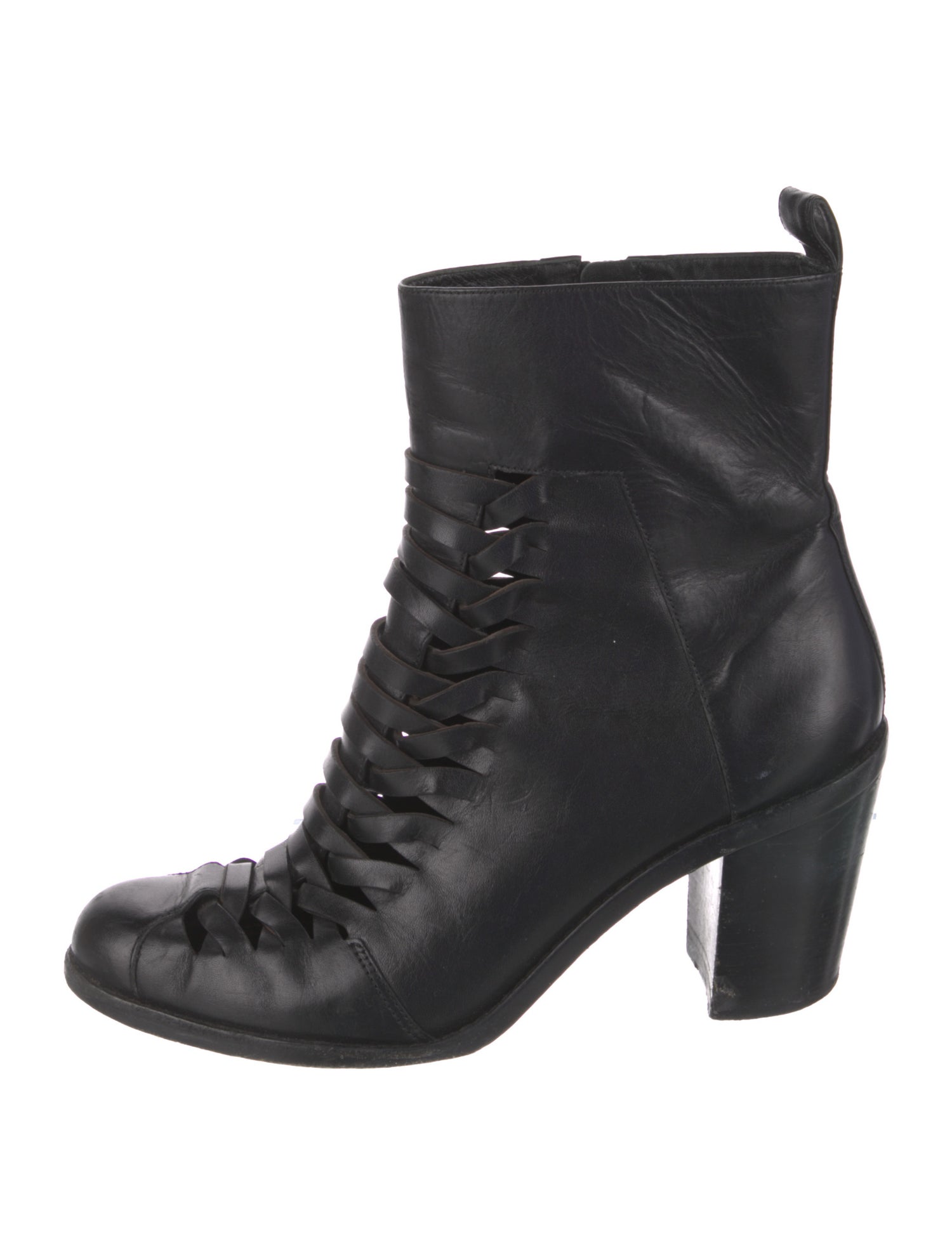 Alexander Wang Leather Combat Boots