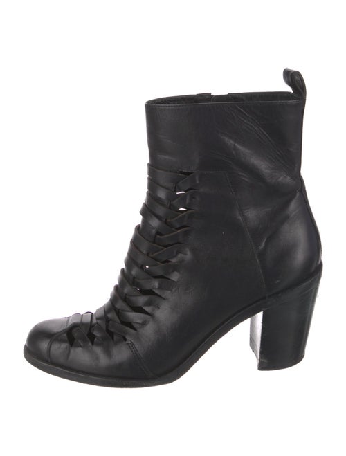 Alexander Wang Leather Combat Boots