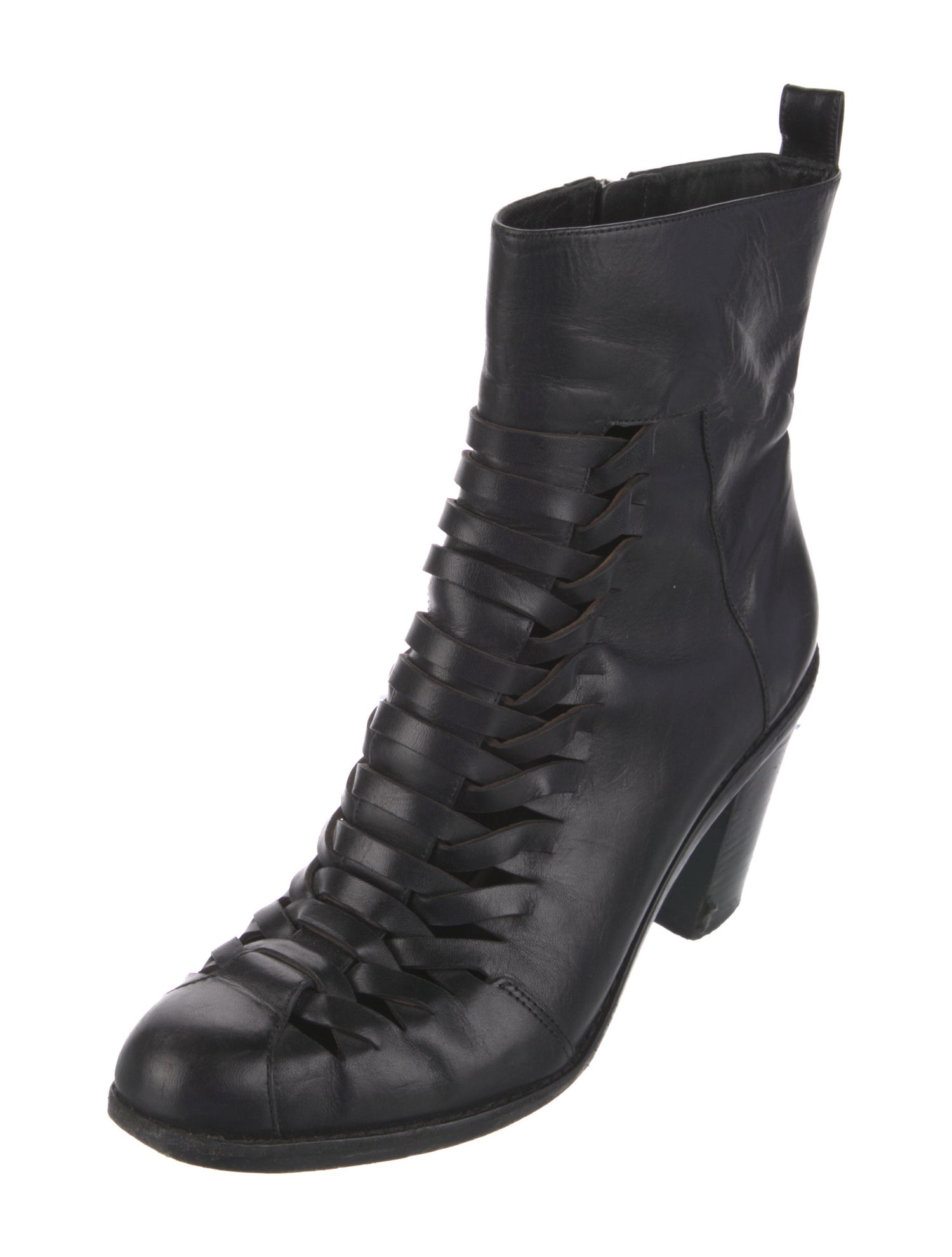 Alexander Wang Leather Combat Boots