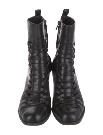 Alexander Wang Leather Combat Boots