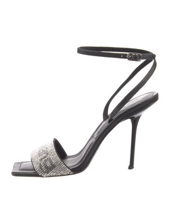 Alexander Wang Leather Graphic Print Sandals