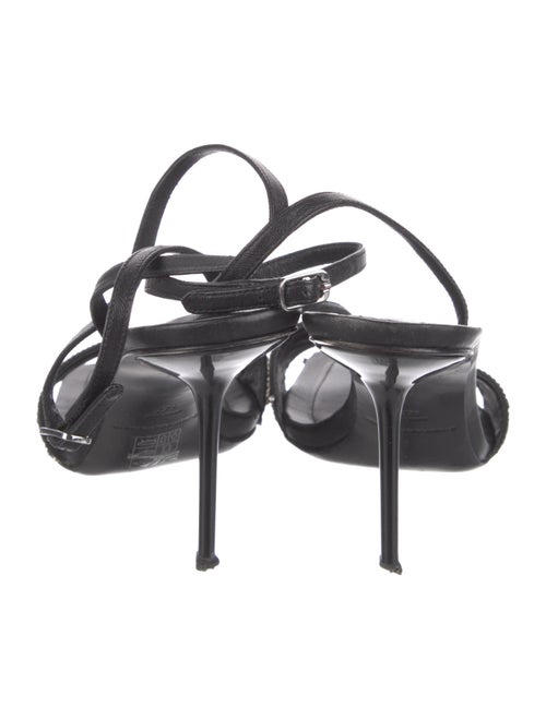 Alexander Wang Leather Graphic Print Sandals